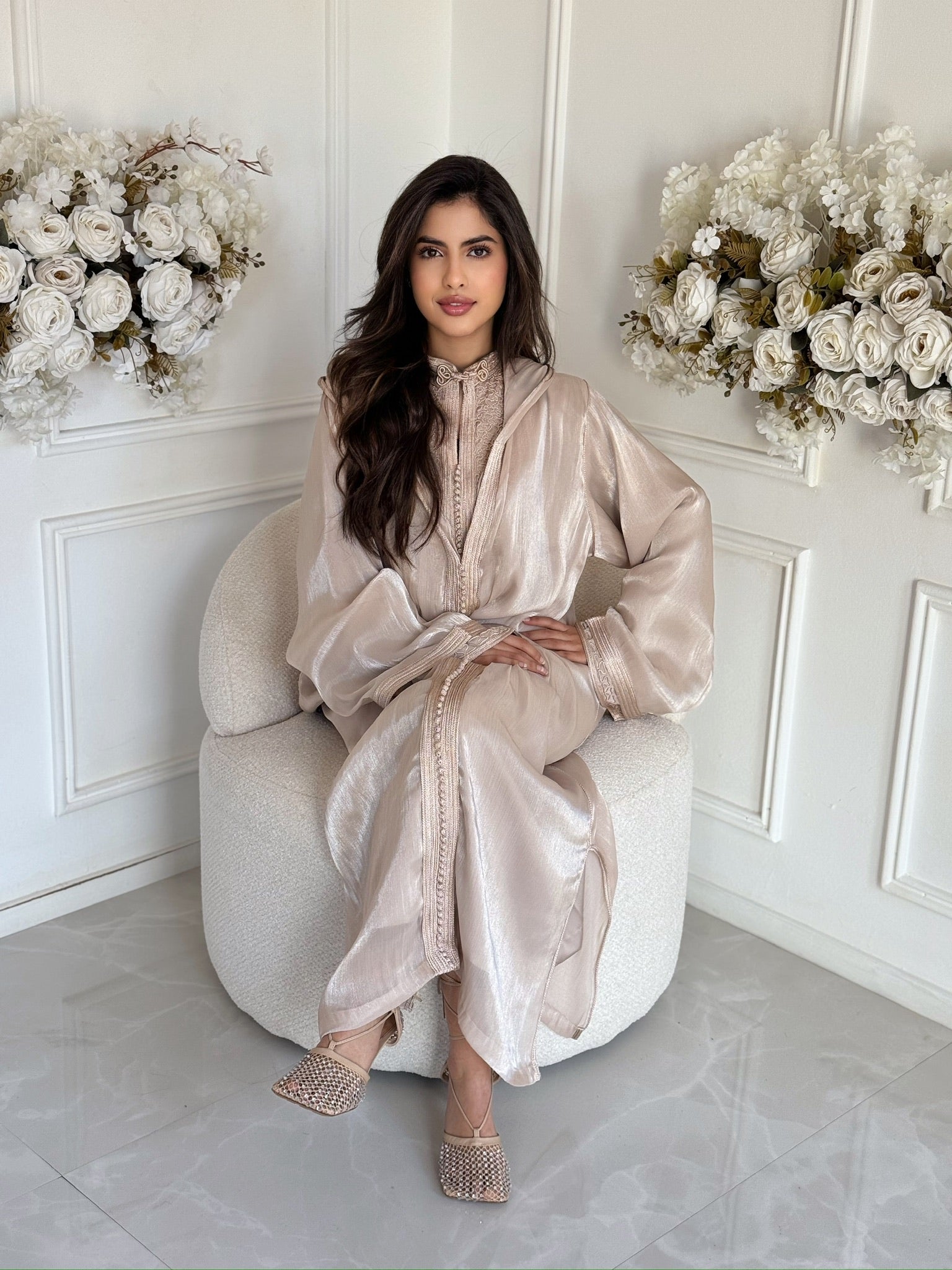 Traditional Moroccan jellaba with refined details – Eid fashion