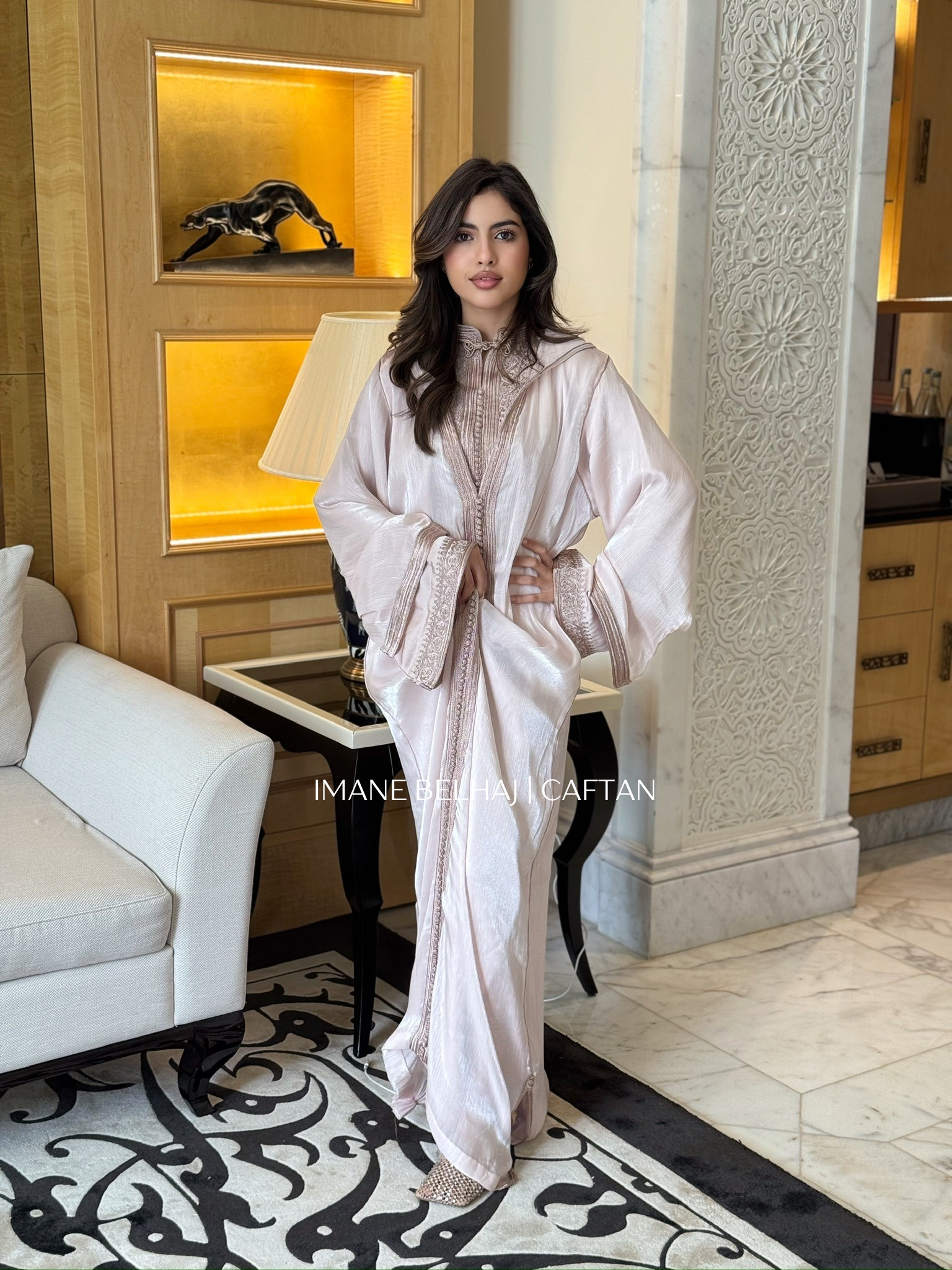 Moroccan caftan jellaba luxury modest ramadan eid outfit full length