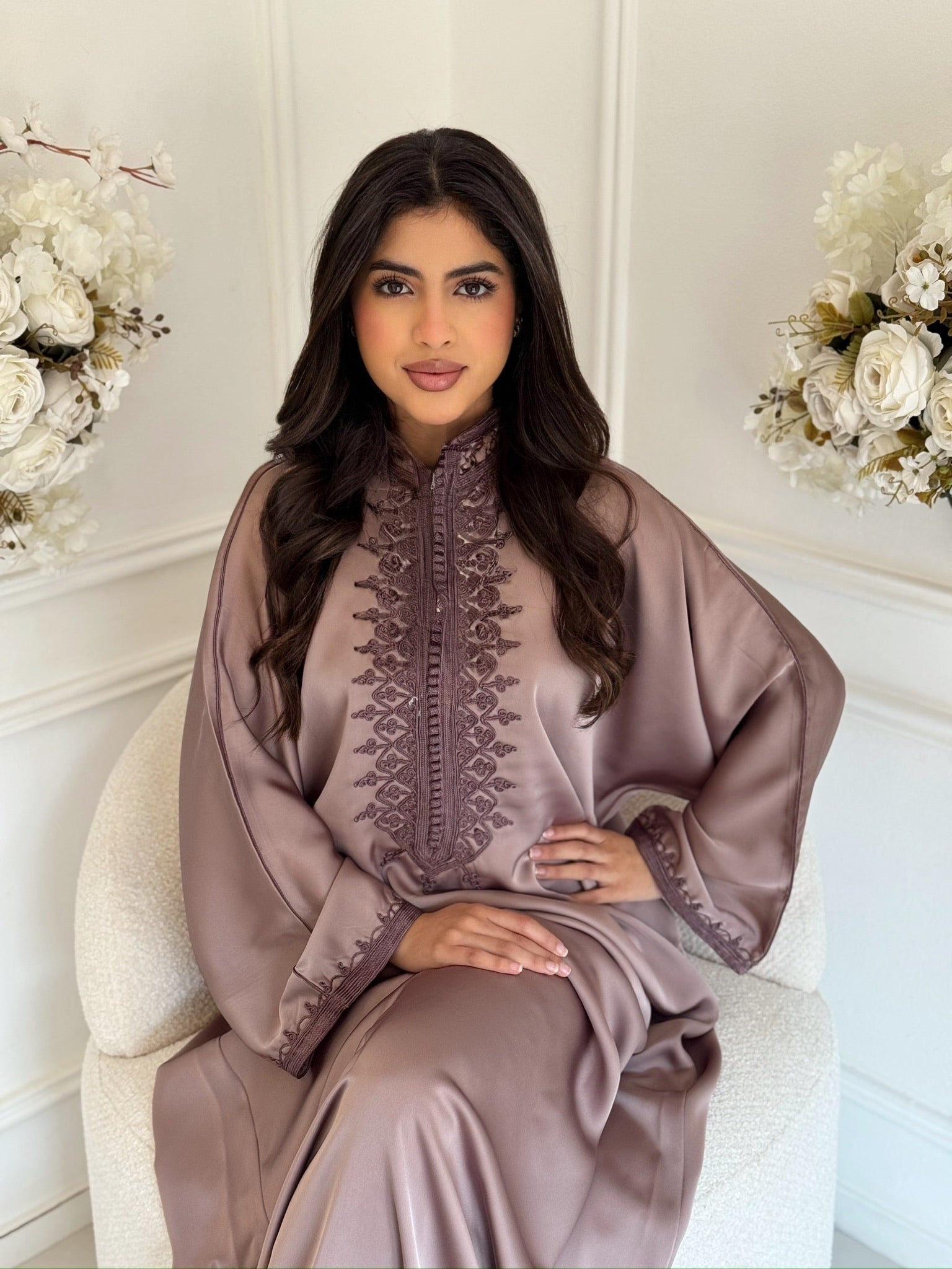 Luxury Ramadan gandoura for women – modest Moroccan home wear